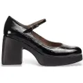 Wonders for woman. H-4940 Lady leather shoes black (41), 5 to 8 cm, Buckle, Casual