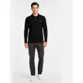 GUESS for man. M5BP36J1314 Oliver polo shirt black (L), Casual, Polyester, Long sleeve