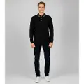 GUESS for man. M5BP58K7O64 Polo Stu black (S), Casual, Synthetic, Long sleeve