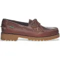 Sebago for man. 7001HU0 Ranger Waxy brown leather boat shoes (40), Flat, 1 to 3 cm, Laces, Casual