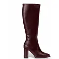 Wonders for woman. M-5150 Treze burgundy boots (38), Leather, 5 to 8 cm, Zip, Casual, Maroon