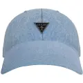 GUESS for woman. W5YZ04WHH80 Denim baseball cap with blue triangle logo (OSFA)