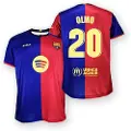 FC Barcelona 24/25 20 Dani Olmo Hjem Kortarmet T-skjorte