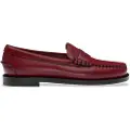 Sebago for woman. 76112KW Dan Classic Leather Moccasins maroon (38), Flat, None, Casual