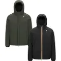 K-way for man. K6128VW Reversible Jacket Jack (XL), Black, Casual, Green, Polyester