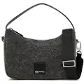Karl Lagerfeld A4w30239 Box Logo Soft Minihobo Denim Skulderveske