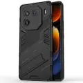 Mtp Products vivo iQOO 12 Pro Armor Series Hybrid-deksel med Stativ - Svart