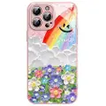 Mtp Products iPhone 15 Pro Max Smil og Regnbue Hybrid-deksel - Rosa