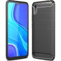 Mtp Products Xiaomi Redmi 9A Børstet TPU-deksel - Karbonfiber - Svart