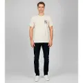 GUESS for man. M5YI20K8FQ4 Flower beige T-shirt (XL), Casual, Cotton, Short sleeve