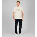 GUESS for man. M5YI45KBW41 T-shirt with large beige appliqué on the back (L), Casual, Cotton, Short sleeve