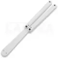 Squid Industries Squiddy balisong trainer, hvit