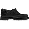 Sebago for man. 741271W Acadia Leather Shoes black (43), Flat, Laces, Casual