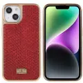 Mtp Products Fierre Shann Elektroplettert iPhone 14 Plus Belagt Deksel - Slangeskinn - Rød