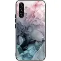 Mtp Products Samsung Galaxy A04s/A13 5G Marble Pattern Hybrid-deksel - Grå / Rosa