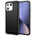 Mtp Products Xiaomi 13 Børstet TPU Deksel - Karbonfiber - Svart