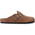 Birkenstock Boston Soft Footbed Suede Leather Sandaler brun