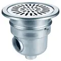 AstralPool Rustfritt Stål 00268 Aisi316 Sirkulært Bassengavløp Sideutløp 2 Tommer Utløp