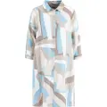 Fynch&Hatton A-line Colorful Linen Mix Kjole Med 3/4 Ermer