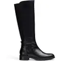 Wonders for woman. C-5480 Leather Boots C-5480 black (36), 3 to 5 cm, Zip, Casual