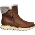 SKECHERS for woman. 44779 Synergy Booties - Collab brown (35), Fabric, 1 to 3 cm, None, Casual, Imitation leather