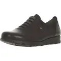 Fluchos for woman. F0354_SUNO_2NEN Black Susan leather sneakers (42), Flat, Laces, Casual