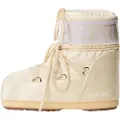 Moon Boot for woman. 80D1409660 Icon Low Pearly Beige Ankle Boots (39/41), Flat, Laces, Casual