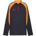 Puma IndividualBLAZE 1/4 Zip Football Top Women, Clothing, Navy/Ravish/Heat Fire, L