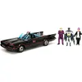 Batman Batmobo Metall 1:24 1966 Klassisk Med 4 Figurer