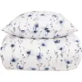 By Night Sengetøy av flanell - 140x220 cm - Blomstrete sengetøy - 100% bomullsflanell - sengesett