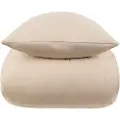 Nordstrand Steinvasket sengetøy king size 240x220 cm - 100% enzymvasket bomull - Firm sand - sengesett