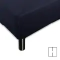 Nordstrand Splittlaken - H-splitt - 180x200 cm - Mørkeblå - 100% bomull jersey - stretchlaken til elevationsseng