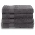 Borg Design Håndkle av egyptisk bomull - badehåndkle 70x140cm - antrasitt - luksuriøse håndklær fra By Borg