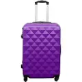 Borg Living Tilbud koffert - Hardcase - Str. Medium - Diamant Lilla - Smart reisekoffert