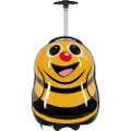 Borg Living Barnkoffert - Kabinkoffert på hjul - En glad bi - Reisekoffert for barn