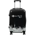 Borg Living Kabinkoffert - Hardcase lettvekt - Trolley med motiv - New York city - Svart