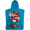Licens Badeponcho - Myk og koselig - Super Mario - Lett og hurtigtørkende barneponcho for barn
