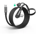 KIWI DESIGN 5M Link Cable with 18W charing - Black