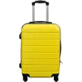 Borg Living Kabinkoffert - Hardcase lettvektskoffert - Str. liten - Gul stripe