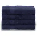 Borg Living Håndkle egyptisk bomull - Badelaken 100x150 cm - Mørkeblå - Luksus håndklær fra By Borg