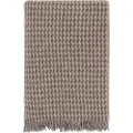 Hoie Ullplaid - 100 % ren ny ull - ullteppe - Teide brun - 120x180 cm