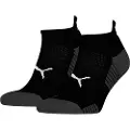 Puma Unisex Sneaker Socks 2 pack, Clothing, Black, 43-46
