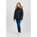 Blauer unisex for kids. 25WBLGC02389 Ivory Coat black (12años= 152cm), Casual, Nylon, children's fashion