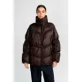 Canadian Classics for woman. CN.G225432W Camille mid brown coat (M/L), Casual, Nylon