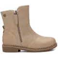 Xti Kids unisex for kids. 15099401-BEIGE Ankle boots 150994 beige (33), Flat, Zip, Casual, children's fashion