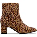Clarks Shoes for woman. 26182937 Fernie Zip animalprint leather bollards (41.5), 3 to 5 cm, Casual, Animal Print