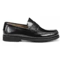Fluchos for man. F0047_FLCK_NEGR Black Stamford leather shoes (45), Casual