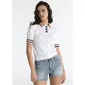 LOIS Jeans for woman. 453162741 White short sleeve polo shirt (XXL), Casual, Cotton