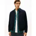 Tommy Hilfiger for man. MW0MW40620 Ivy reversible jacket in navy corduroy (L), Black, Casual, Green, Cotton, Sustainable