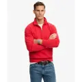 Superdry for man. M2014309A Essential Logo Raglan Henley Sweater red (XXL), Casual, Cotton